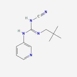 Guanidine, 2-cyano-1-neopentyl-3-(3-pyridyl)-