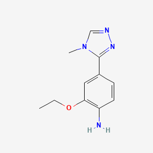 2-Ethoxy-4-(4-methyl-4H-1,2,4-triazol-3-yl)aniline