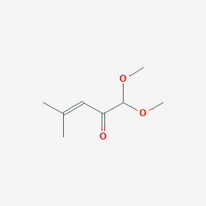 molecular formula C8H14O3 B8688048 1,1-Dimethoxy-4-methyl-3-penten-2-one 