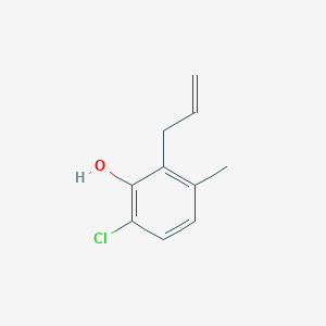 molecular formula C10H11ClO B8688059 6-Chloro-3-methyl-2-(2-propen-1-yl)phenol CAS No. 1154740-69-8