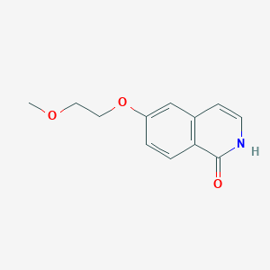 molecular formula C12H13NO3 B8688079 6-(2-Methoxyethoxy)isoquinolin-1-ol 