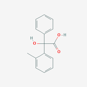molecular formula C15H14O3 B8688085 Hydroxy-phenyl-o-tolyl-acetic acid CAS No. 5448-09-9