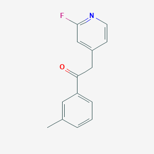 2-(2-Fluoro-4-pyridyl)-1-(3-methylphenyl)ethanone