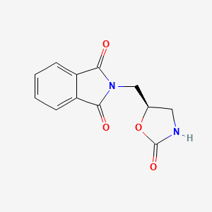 molecular formula C12H10N2O4 B8688168 2-[[(5R)-2-oxo-1,3-oxazolidin-5-yl]methyl]isoindole-1,3-dione CAS No. 352524-58-4