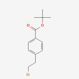 molecular formula C13H17BrO2 B8688193 Tert-butyl 4-(2-bromoethyl)benzoate CAS No. 149325-41-7