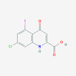 7-Chloro-5-iodo-1,4-dihydro-4-oxoquinoline-2-carboxylic acid