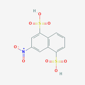 molecular formula C10H7NO8S2 B086883 1,5-Naphthalenedisulfonic acid, 3-nitro- CAS No. 117-86-2