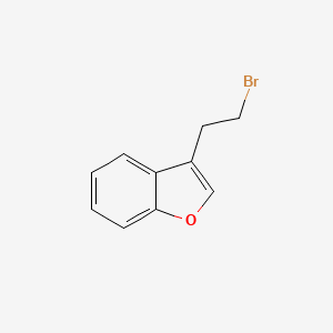 molecular formula C10H9BrO B8688305 3-(2-bromoethyl)Benzofuran 