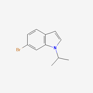 molecular formula C11H12BrN B8688364 6-Bromo-1-isopropyl-1H-indole 