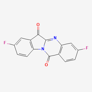 3,8-Difluoro-indolo(2,1-b)quinazoline-6,12-dione