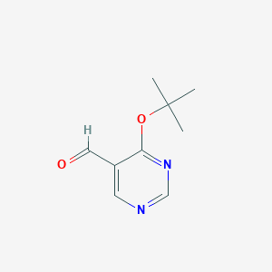 molecular formula C9H12N2O2 B8688429 4-(tert-Butoxy)pyrimidine-5-carbaldehyde 