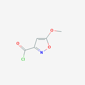 molecular formula C5H4ClNO3 B8688467 5-Methoxyisoxazole-3-carbonyl chloride CAS No. 53064-59-8