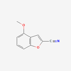molecular formula C10H7NO2 B8688497 2-Benzofurancarbonitrile, 4-methoxy- CAS No. 35351-46-3