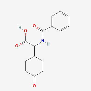 (Benzoylamino)(4-oxocyclohexyl)acetic acid