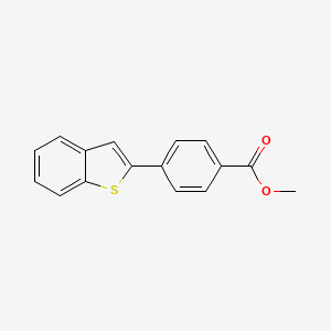 molecular formula C16H12O2S B8688578 Methyl 4-(1-benzothien-2-yl)benzoate CAS No. 132932-63-9