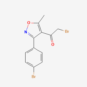2-Bromo-1-(3-(4-bromophenyl)-5-methylisoxazol-4-yl)ethanone