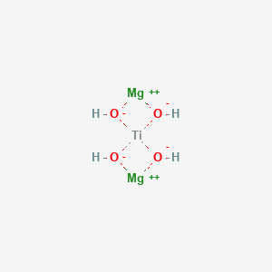 molecular formula H4Mg2O4Ti B086889 Magnesium titanium oxide (Mg2TiO4) CAS No. 12032-52-9