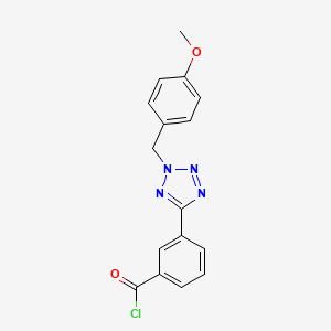 B8688930 3-[2-(4-Methoxy-benzyl)-2H-tetrazol-5-yl]-benzoyl chloride CAS No. 660858-60-6
