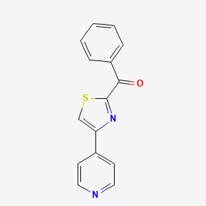 molecular formula C15H10N2OS B8688942 phenyl-(4-pyridin-4-yl-1,3-thiazol-2-yl)methanone 