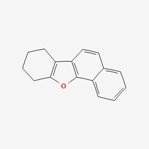 molecular formula C16H14O B8688949 7,8,9,10-Tetrahydrobenzo[b]naphtho[2,1-d]furan CAS No. 20841-63-8