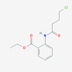 molecular formula C13H16ClNO3 B8689010 Ethyl 2-(4-chlorobutanoylamino)benzoate 