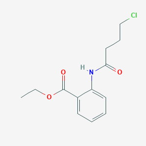 Ethyl 2-[(4-chlorobutanoyl)amino]benzoate