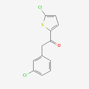 2-(3-Chlorophenyl)-1-(5-chlorothiophen-2-yl)ethanone