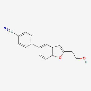 4-[2-(2-Hydroxyethyl)-1-benzofuran-5-yl]benzonitrile