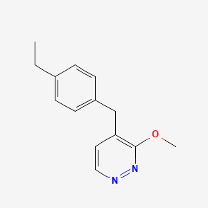 4-(4-Ethylbenzyl)-3-methoxypyridazine