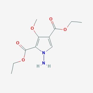 1-Amino-3-methoxy-1H-pyrrole-2,4-dicarboxylic acid diethyl ester
