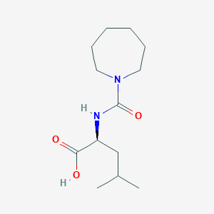 (2S)-2-(azepane-1-carbonylamino)-4-methylpentanoic acid