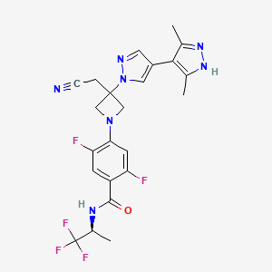 molecular formula C23H22F5N7O B8689125 Povorcitinib CAS No. 1637677-22-5