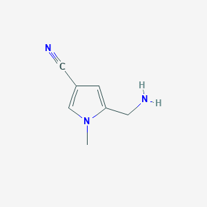 5-(aminomethyl)-1-methyl-1H-pyrrole-3-carbonitrile