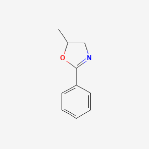 molecular formula C10H11NO B8689183 2-Phenyl-5-methyl-2-oxazoline CAS No. 23437-02-7