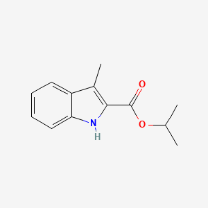 molecular formula C13H15NO2 B8689208 Isopropyl 3-methyl-1h-indole-2-carboxylate 