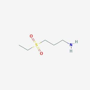 molecular formula C5H13NO2S B8689215 3-(Ethanesulfonyl)propan-1-amine 