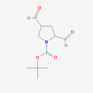 tert-Butyl 2,4-diformylpyrrolidine-1-carboxylate
