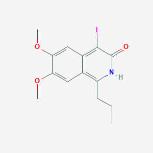 4-Iodo-6,7-dimethoxy-1-propylisoquinolin-3-ol