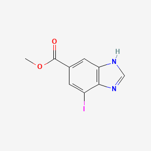 1H-Benzimidazole-5-carboxylic acid, 7-iodo-, methyl ester