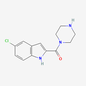 5-chloro-2-(piperazin-1-ylcarbonyl)-1H-indole