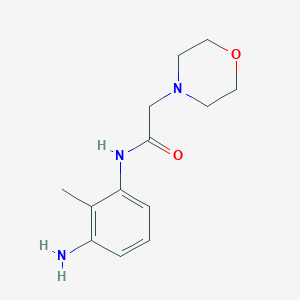 molecular formula C13H19N3O2 B8689360 N-(3-amino-2-methylphenyl)-2-morpholinoacetamide 
