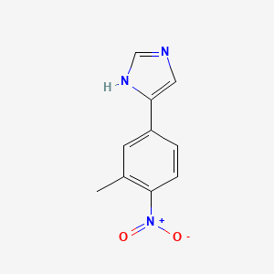 molecular formula C10H9N3O2 B8689371 5-(3-methyl-4-nitrophenyl)-1H-imidazole CAS No. 89250-09-9