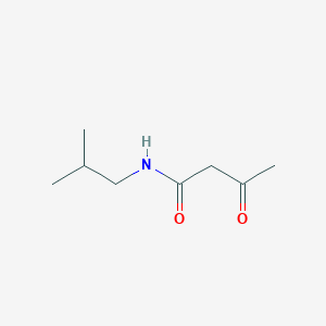 molecular formula C8H15NO2 B8689383 N-(2-methylpropyl)-3-oxobutanamide 