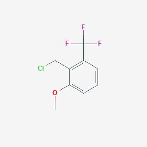 molecular formula C9H8ClF3O B8689447 2-Methoxy-6-(trifluoromethyl)benzyl chloride 