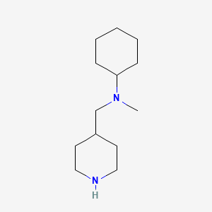 molecular formula C13H26N2 B8689495 N-methyl-N-(piperidin-4-ylmethyl)cyclohexanamine 