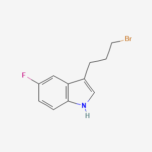 3-(3-bromopropyl)-5-fluoro-1H-indole