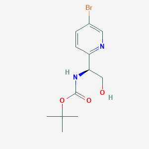 (S)-tert-butyl 1-(5-bromopyridin-2-yl)-2-hydroxyethylcarbamate