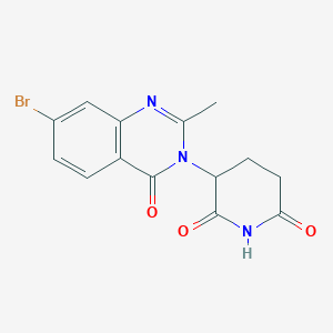 3-(7-Bromo-2-methyl-4-oxo-quinazolin-3-YL)piperidine-2,6-dione