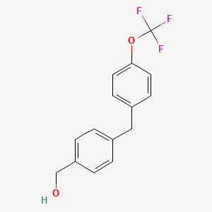 molecular formula C15H13F3O2 B8689715 (4-(4-(Trifluoromethoxy)benzyl)phenyl)methanol 