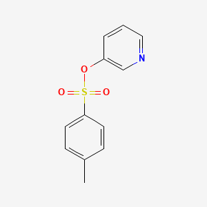 molecular formula C12H11NO3S B8689763 Pyridin-3-yl 4-methylbenzene-1-sulfonate 